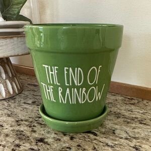 Rae Dunn Green St. Patricks Day Planter - The End of the Rainbow